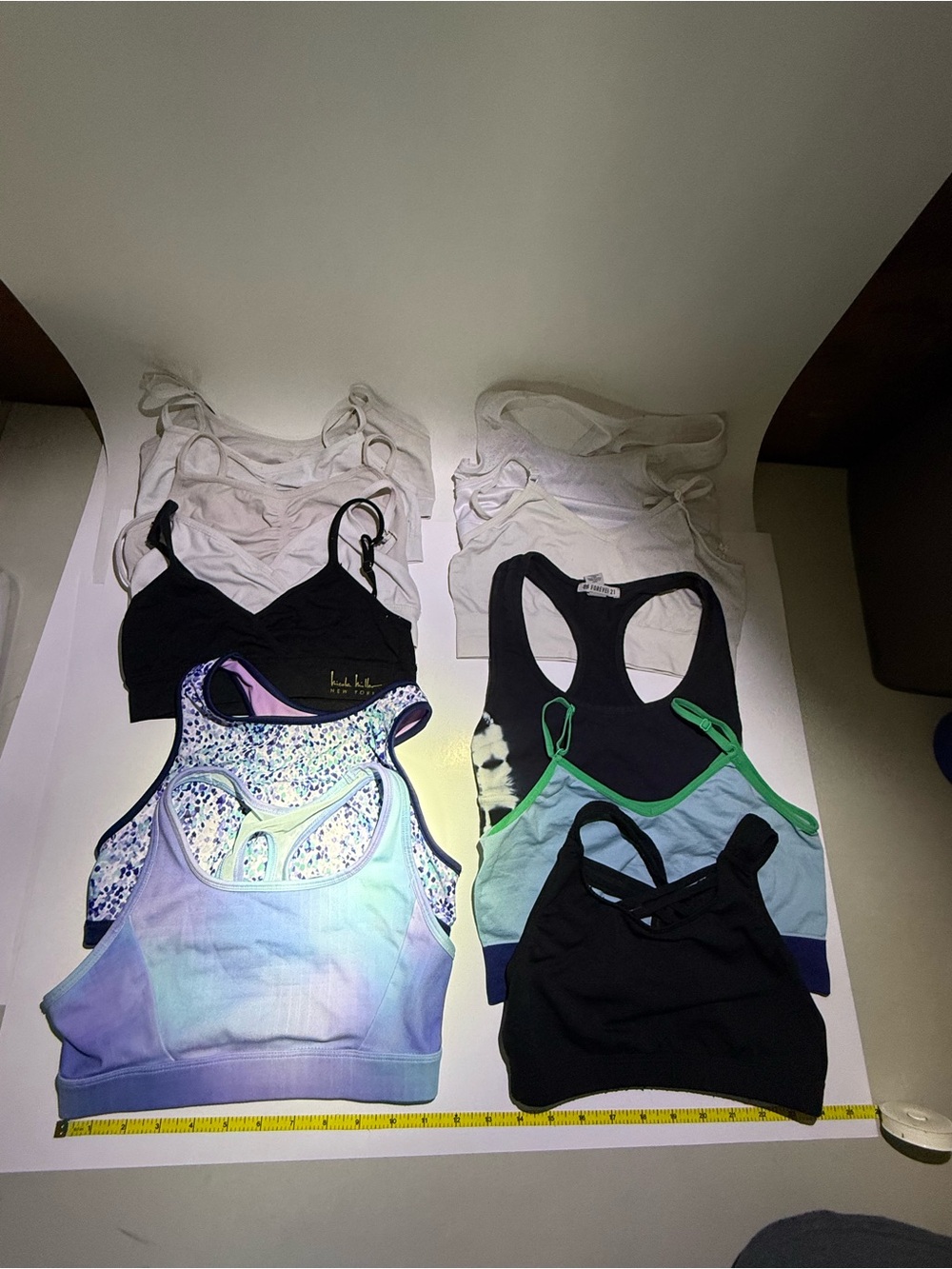 12 pack girls Sports Bras-Assorted Colors Nicole Miller, Forever 21, Eddie Bauer